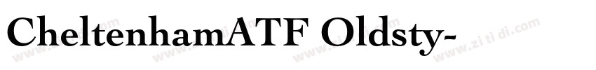 CheltenhamATF Oldsty字体转换